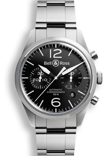 Bell & Ross BRV126BLSTSST : BR 126 Original Black Chronograph