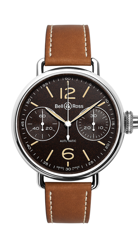 Bell & Ross BRWW1-MONO-HER/SCA : WW1 Chronographe Monopoussoir Heritage