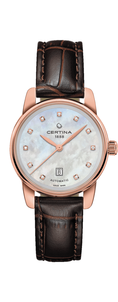Certina C001.007.36.116.00 : DS Podium Automatic 29 Rose Gold PVD / MOP / Strap