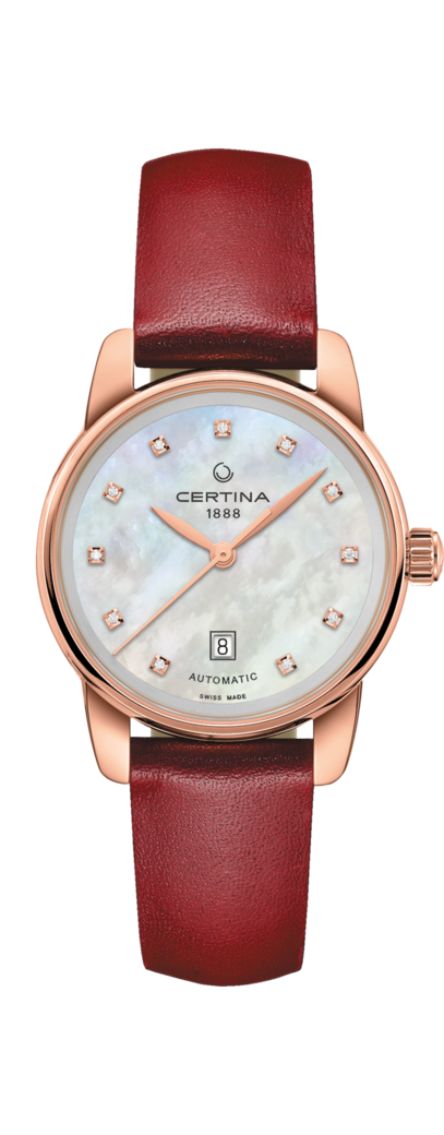 Certina C001.007.36.116.02 : DS Podium Automatic 29 Rose Gold PVD / MOP / Strap