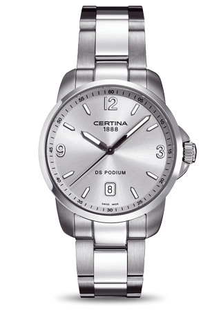 Certina C0014101103700 : DS Podium 3 Hands Silver