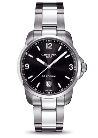 Certina C0014101105700 : DS Podium 3 Hands Black