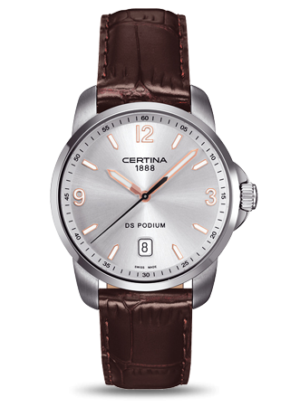 Certina C0014101603701 : DS Podium 3 Hands Silver