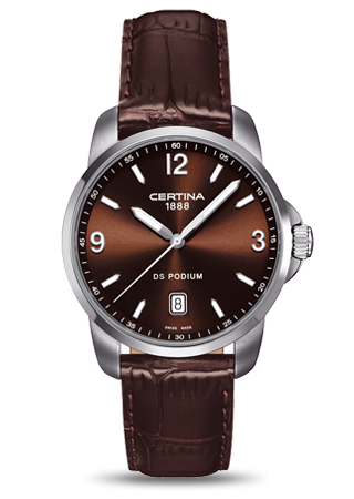 Certina C0014101629700 : DS Podium 3 Hands Brown