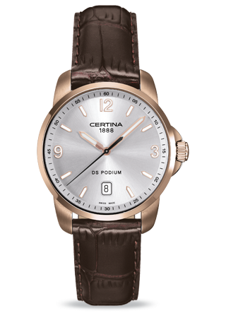 Certina C0014103603701 : DS Podium 3 Hands Gold Silver