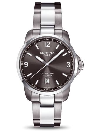 Certina C0014104408700 : DS Podium 3 Hands Titanium