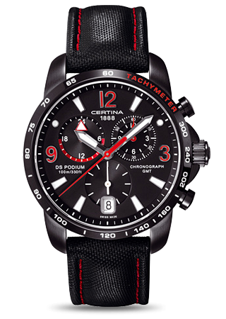Certina C0016391605702 : DS Podium Big Size Chrono GMT PVD
