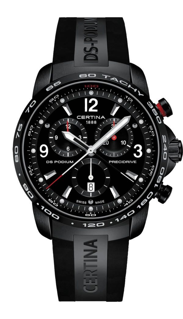 Certina C0016471705700 : DS Podium Big Size Chrono 1/100 Sec PVD