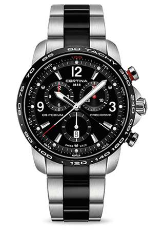 Certina C0016472205700 : DS Podium Big Size Chrono 1/100 Sec Half PVD