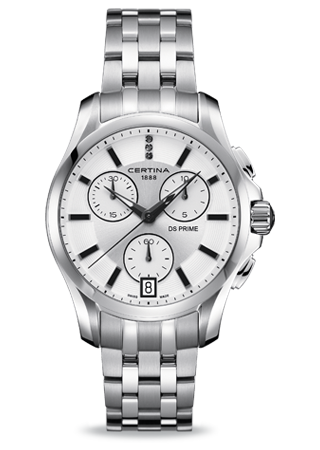 Certina C0042171103600 : DS Prime Chronograph Silver