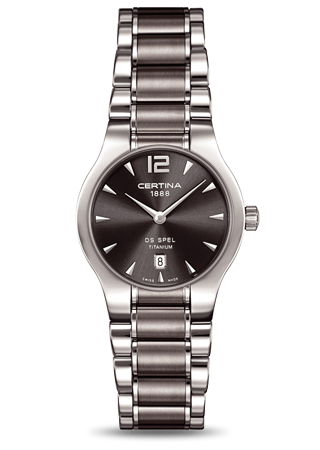 Certina C0122094408700 : DS Spel Lady Round Titanium Grey
