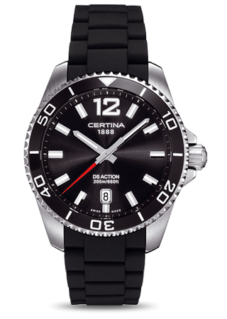 Certina C013.410.17.057.00 : DS Action Black Rubber