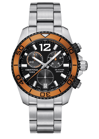 Certina C013.417.21.057.01 : DS Action Chronograph Orange