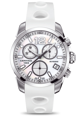 Certina C0164171711700 : DS Rookie Chronograph White