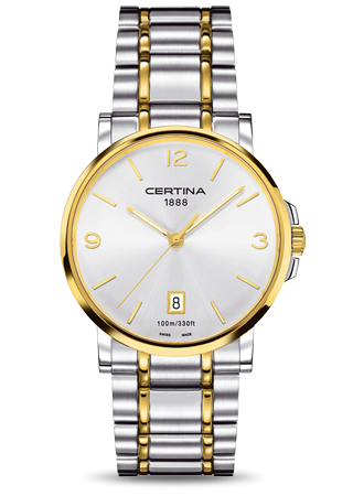 Certina C0174102203700 : DS Caimano Two Tone Silver