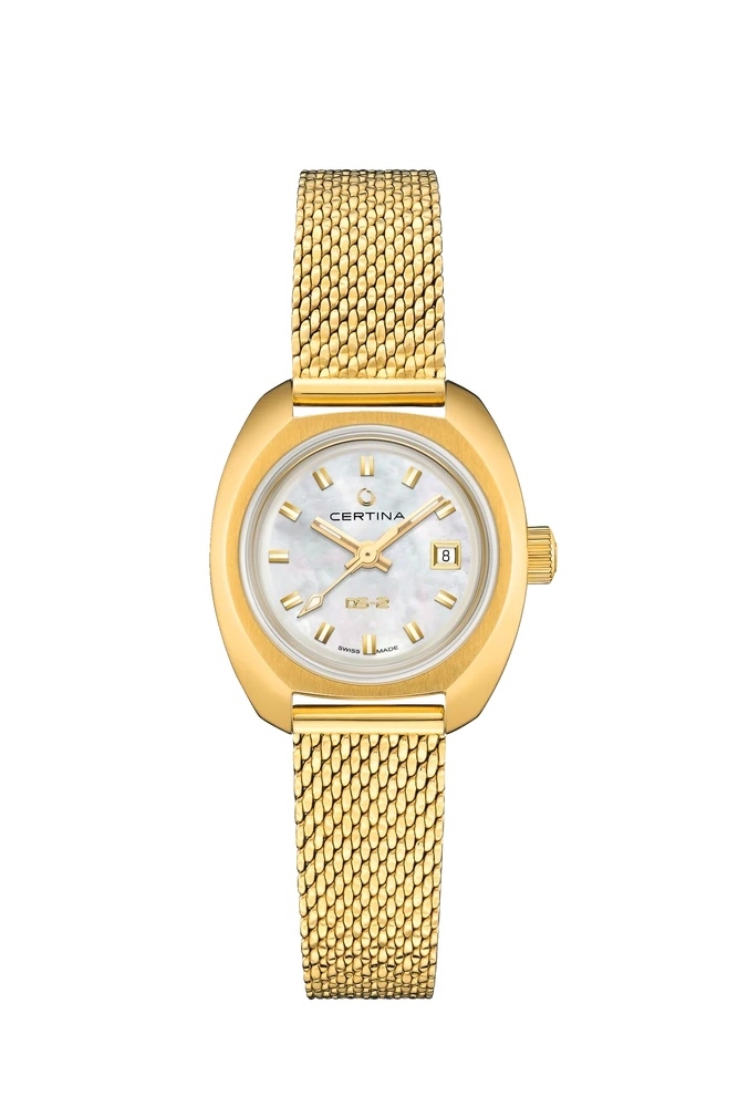 Certina C024.207.33.111.00 : DS-2 Lady Yellow Gold / MOP / Mesh