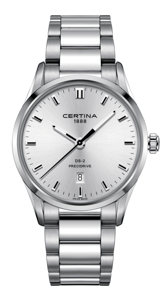 Certina C024.410.11.031.20 : DS-2 Quartz Stainless Steel / Silver / Bracelet