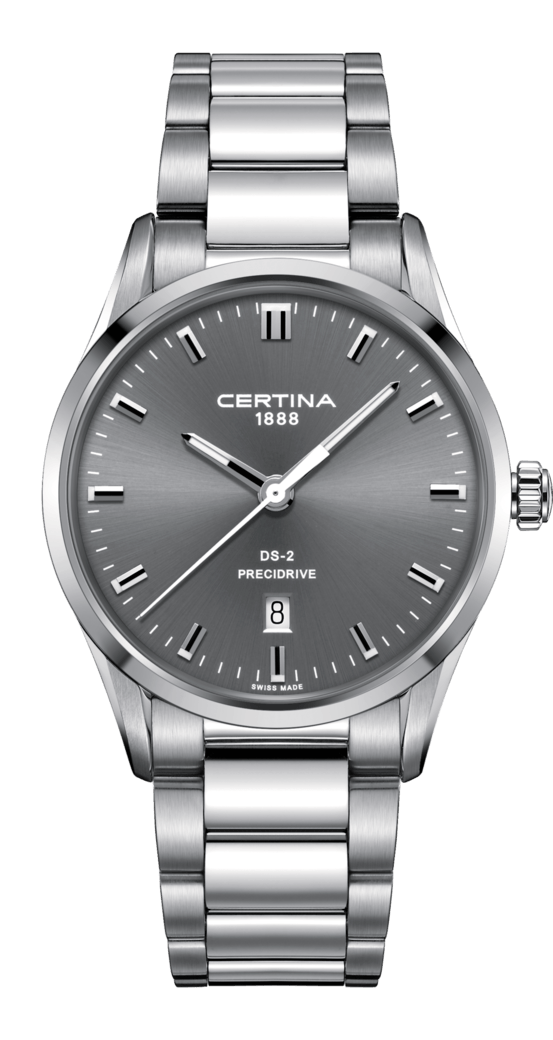 Certina C024.410.11.081.20 : DS-2 Quartz Stainless Steel / Grey / Bracelet