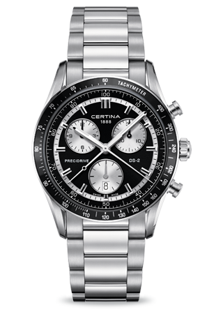 Certina C0244471105100 : DS 2 Chrono 1/100 Sec PreciDrive Inverted Panda