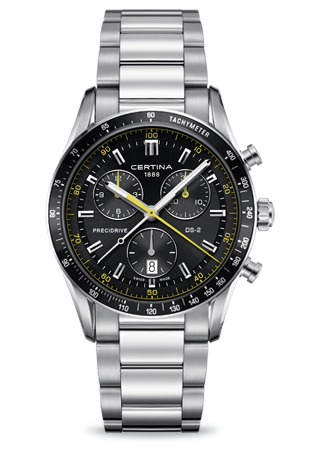 Certina C0244471105101 : DS 2 Chrono 1/100 Sec PreciDrive Yellow
