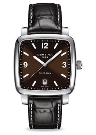 Certina C0255101629700 : DS Podium Square Brown
