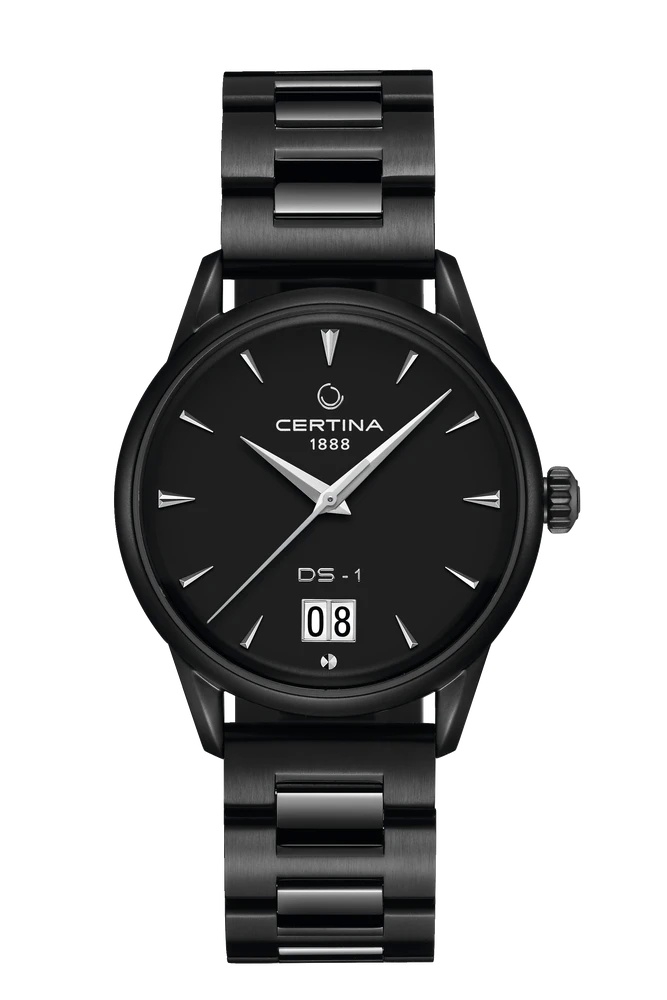 Certina C029.426.33.051.00 : DS-1 Big Date Powermatic 80 PVD / Black / Bracelet