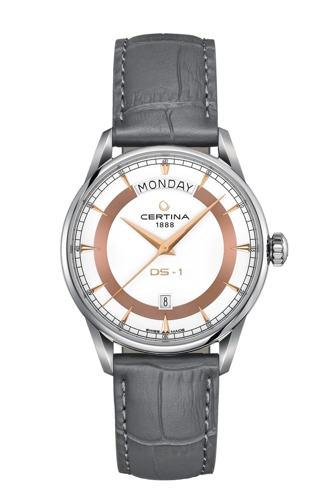 Certina C029.430.16.011.01 : DS-1 Day Date Stainless Steel / White