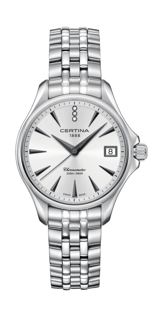 Certina C032.051.11.036.00 : DS Action Diamonds 33.8 Stainless Steel / Silver
