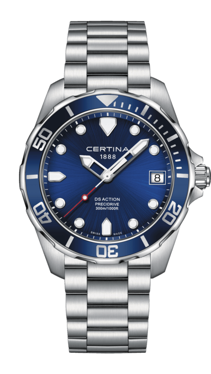 Certina C032.410.11.041.00 : DS Action Diver PreciDrive Stainless Steel / Blue / Bracelet