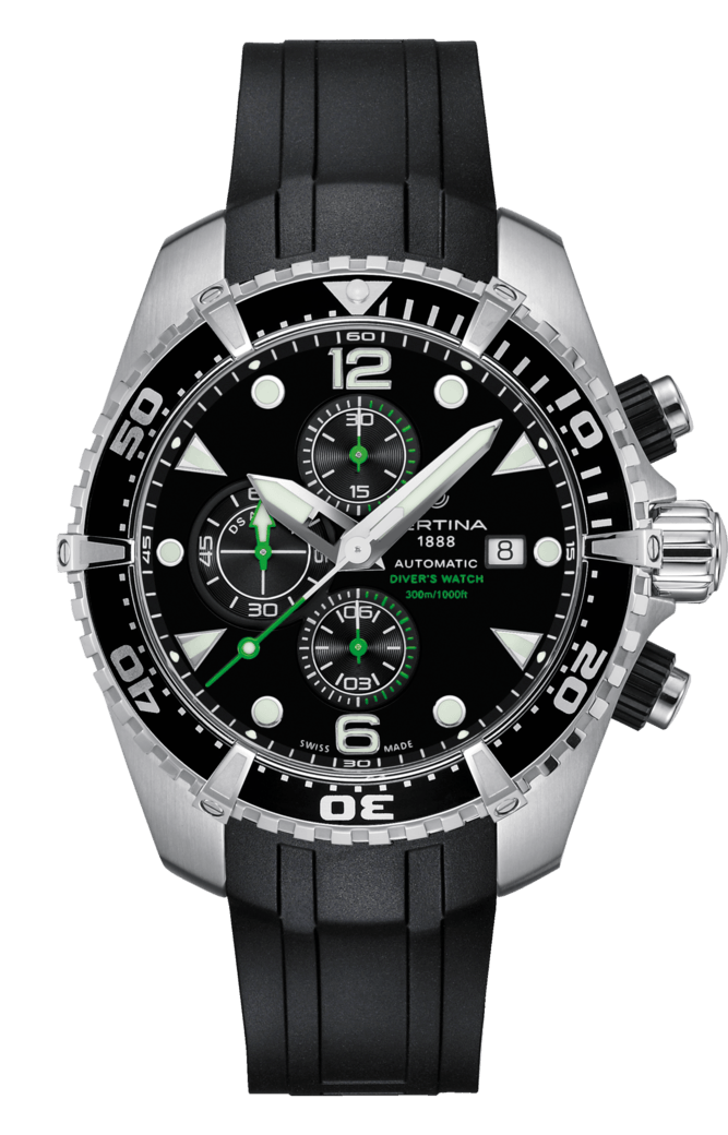 Certina C032.427.17.051.00 : DS Action Diver Chronograph Automatic Stainless Steel / Black / Rubber