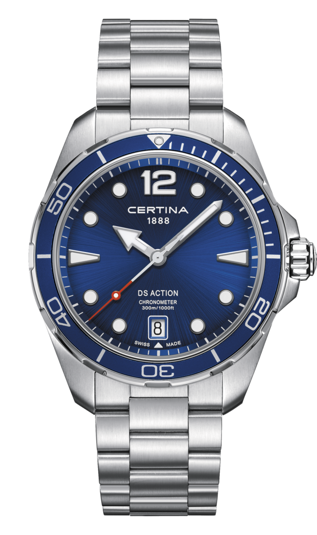 Certina C032.451.11.047.00 : DS Action 43 Quartz Stainless Steel / Blue