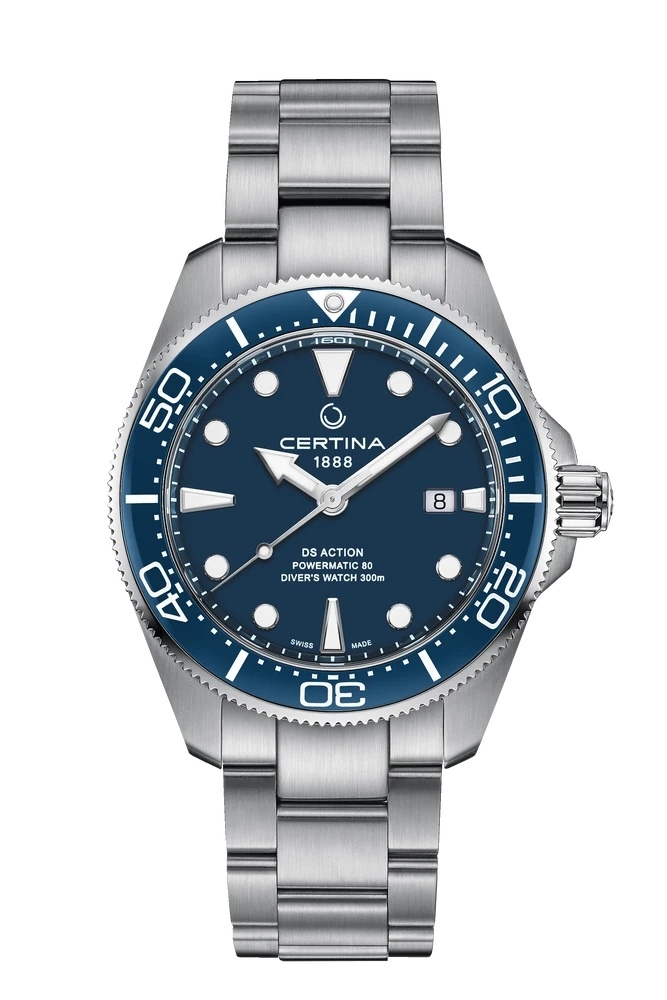 Certina C032.607.11.041.00 : DS Action Diver Powermatic 80 43 Stainless Steel / Blue / Bracelet