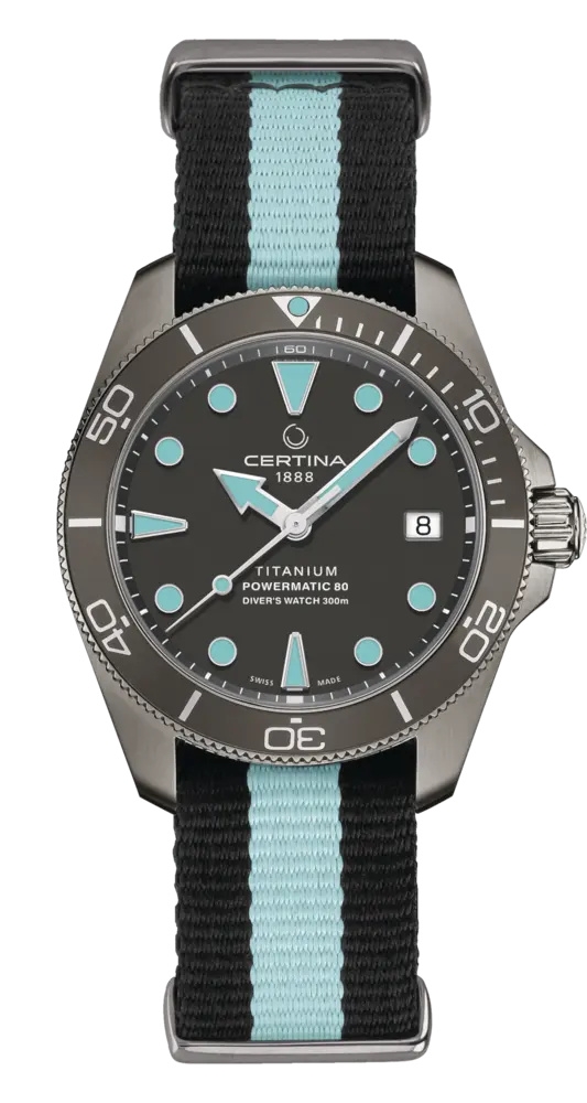 Certina C032.807.48.081.00 : DS Action Diver 38 Powermatic 80 Titanium / Grey / NATO