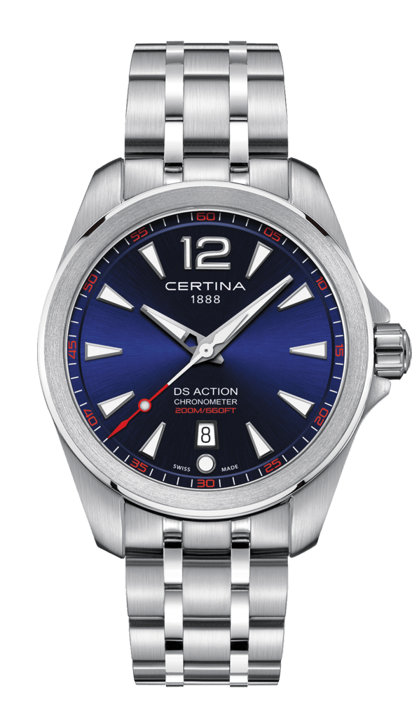 Certina C032.851.11.047.00 : DS Action 41 Quartz Stainless Steel / Blue