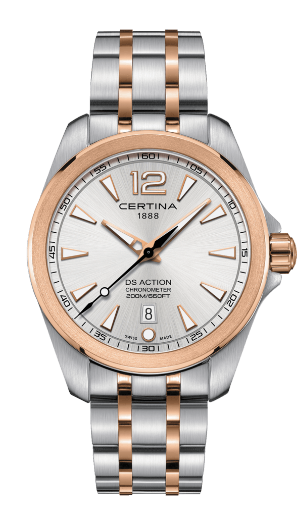 Certina C032.851.22.037.00 : DS Action 41 Quartz Two Tone / Silver