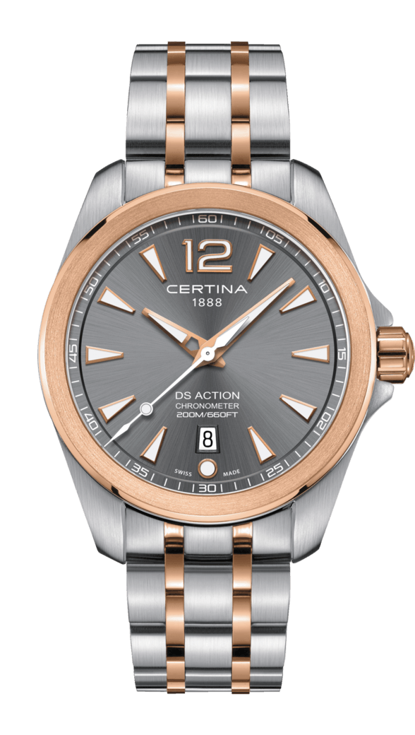 Certina C032.851.22.087.00 : DS Action 41 Quartz Two Tone / Grey