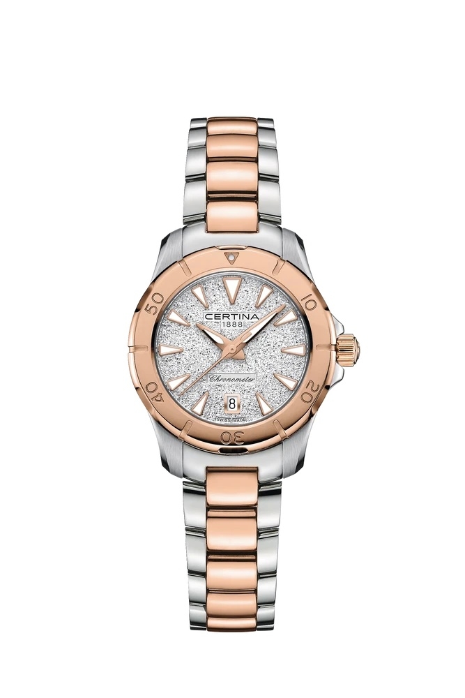 Certina C032.951.22.031.00 : DS Action Lady 29 Stainless Steel - Rose Gold / Silver