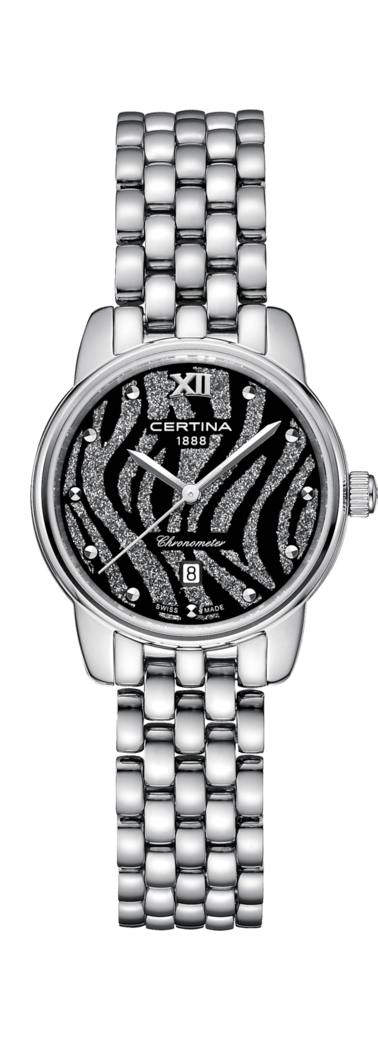 Certina C033.051.11.058.00 : DS-8 Lady Stainless Steel / Black / Bracelet