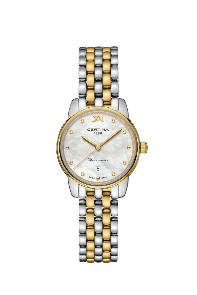 Certina C033.051.22.118.01 : DS-8 Lady Stainless Steel - Yellow Gold / MOP / Bracelet