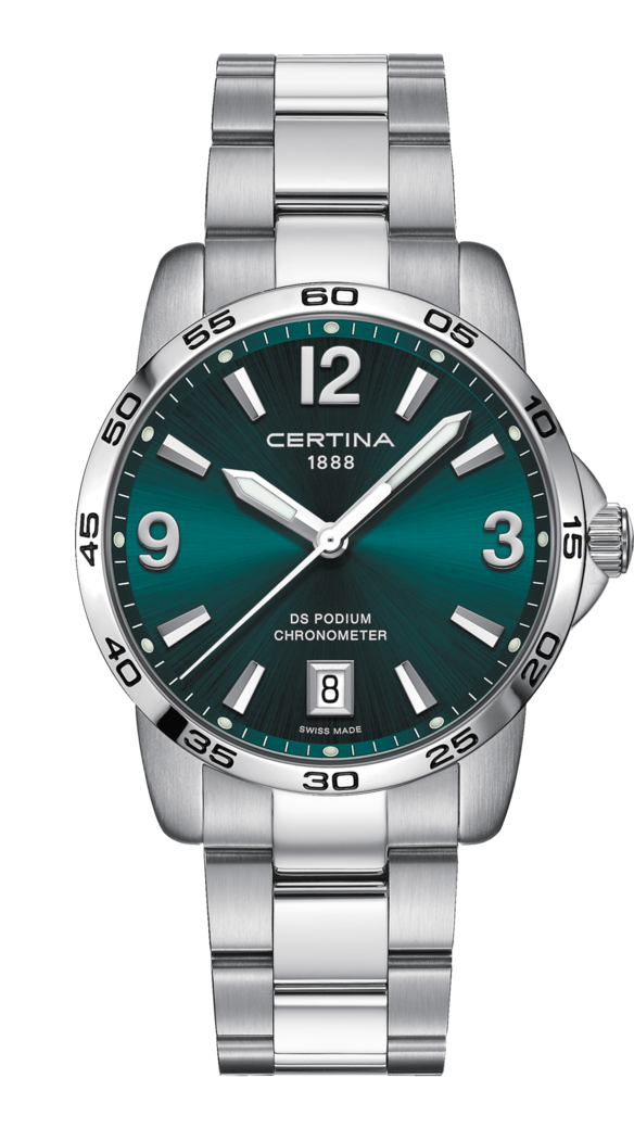 Certina C034.451.11.097.00 : DS Podium 40 Stainless Steel / Green / Bracelet