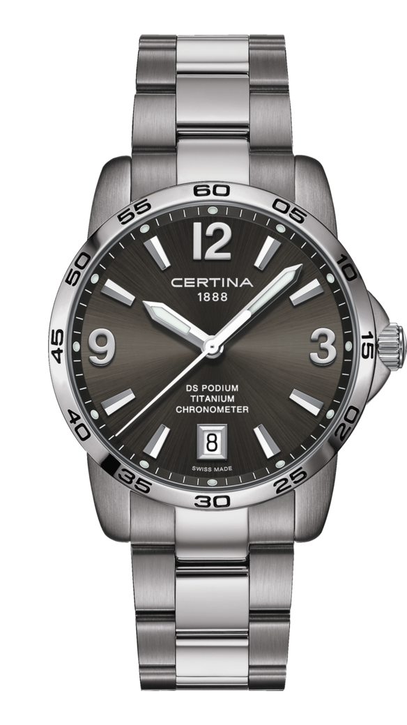 Certina C034.451.44.087.00 : DS Podium 40 Titanium / Grey / Bracelet