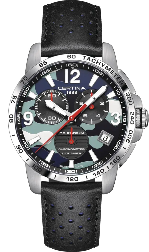 Certina C034.453.16.047.00 : DS Podium Lap Timer Stainless Steel /  Monster Energy Yamaha Factory MXGP