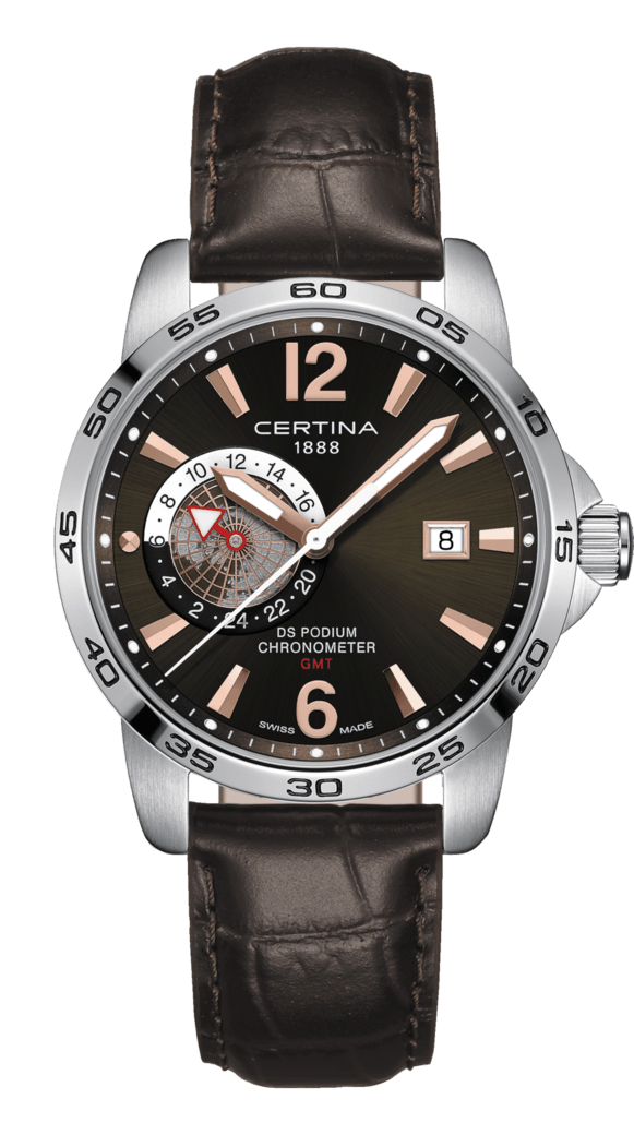 Certina C034.455.16.087.01 : DS Podium GMT Stainless Steel / Brown
