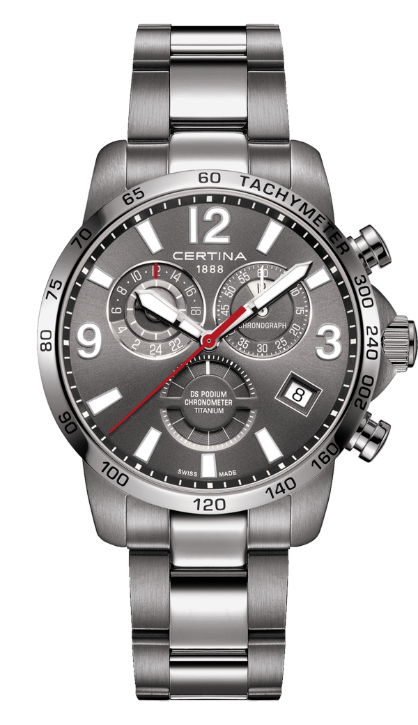 Certina C034.654.44.087.00 : DS Podium Chronograph GMT Titanium / Grey