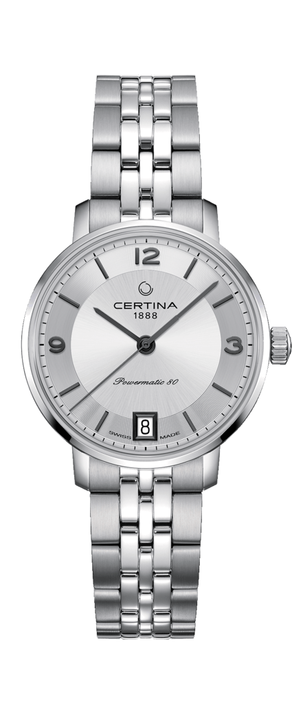 Certina C035.207.11.037.00 : DS Caimano Powermatic 80 Stainless Steel / Silver / Bracelet