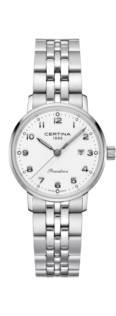 Certina C035.210.11.012.00 : Ds Caimano Lady Stainless Steel / White / Bracelet