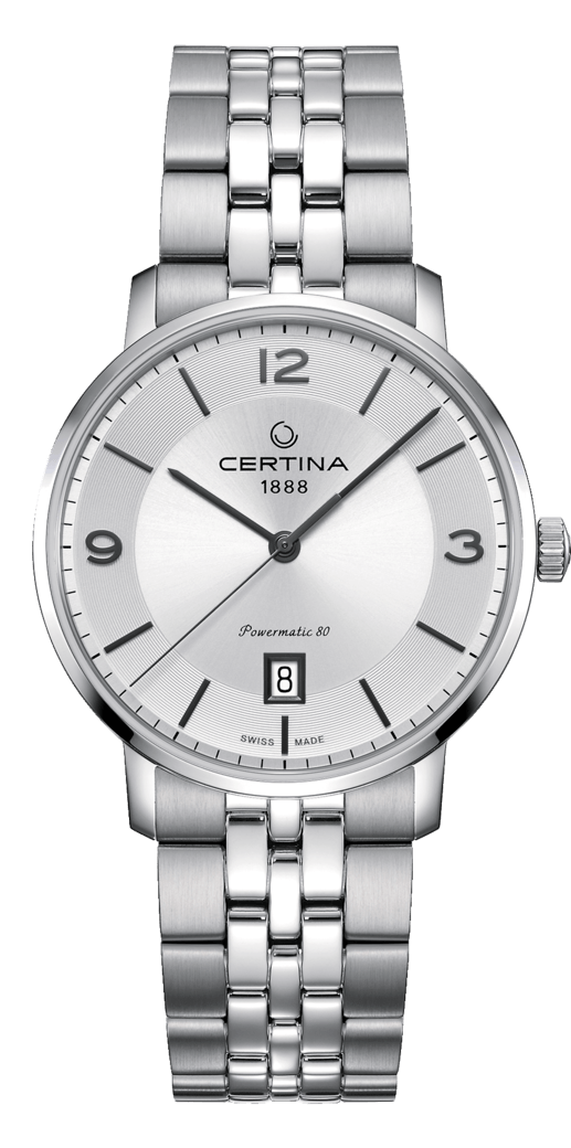 Certina C035.407.11.037.00 : DS Caimano Powermatic 80 Stainless Steel / Silver / Bracelet