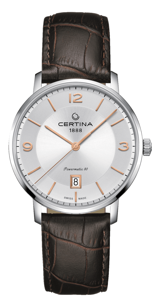 Certina C035.407.16.037.01 : DS Caimano Powermatic 80 Stainless Steel / Silver / Strap