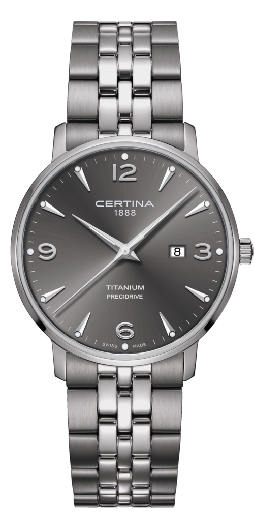 Certina C035.410.44.087.00 : DS Caimano 39 Titanium / Grey / Bracelet