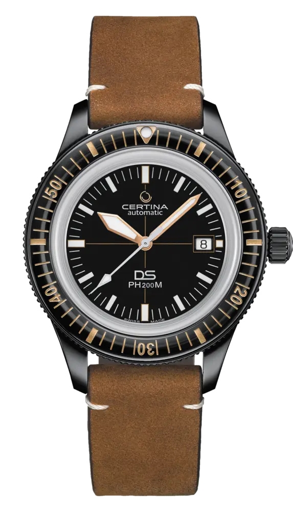 Certina C036.407.36.050.00 : DS PH200M PVD / Black / Calf